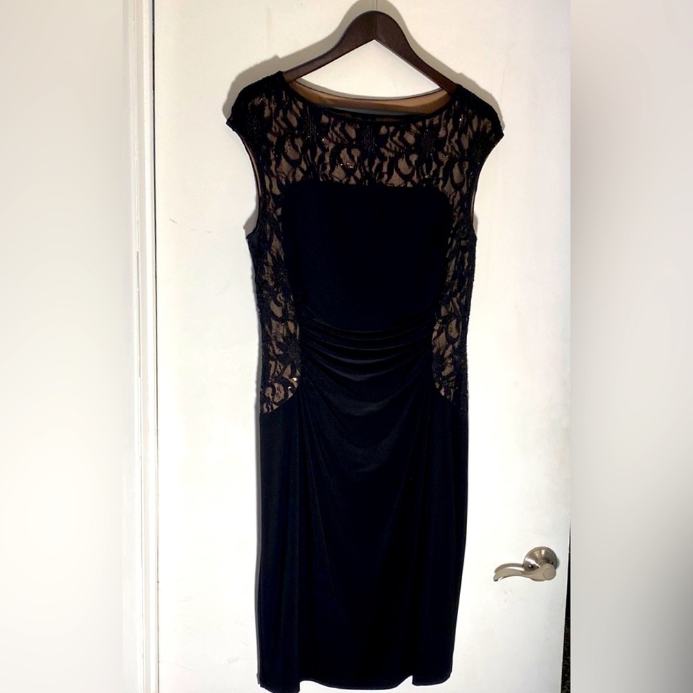 Lauren Ralph Lauren black cocktail dress size 14